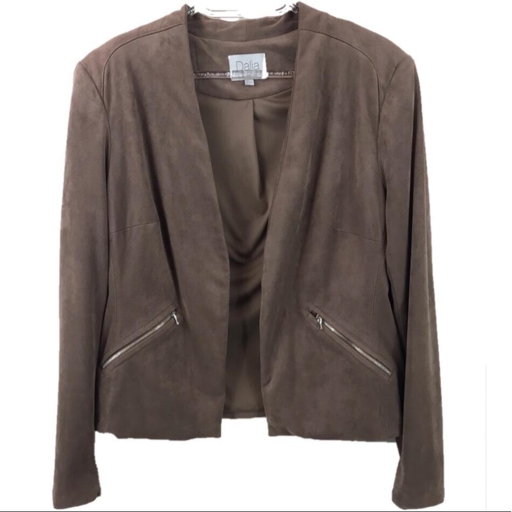 Dalia | Velvet Work Blazer or Casual (L) - Brown